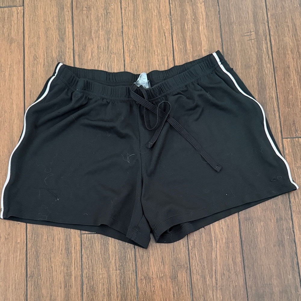 C9 by Champion Women's Black Shorts with White Accents
